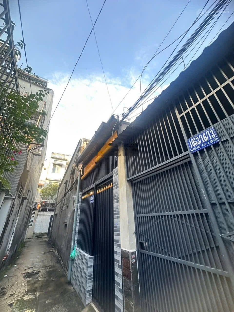 Nhà hẻm thông Lê Đức Thọ p16 dt 3x12m đúc lững hh 1% gt