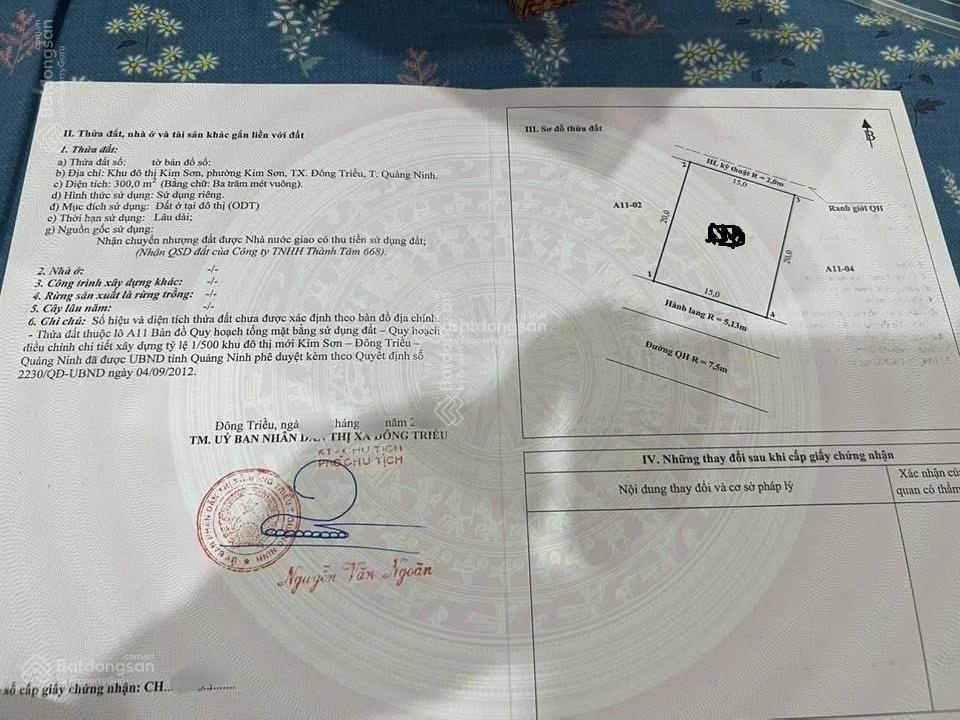 Đất BT Kim Sơn KĐT Kim Sơn, P. Kim Sơn, Tp. Đông Triều, QN