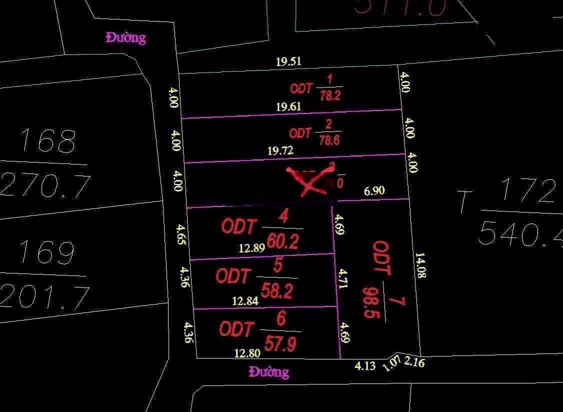 Bán đất khu phố yên ngô an bình bắc ninh dt 60m mt 4m50 ngõ ô tô thông gần khu công nghiệp