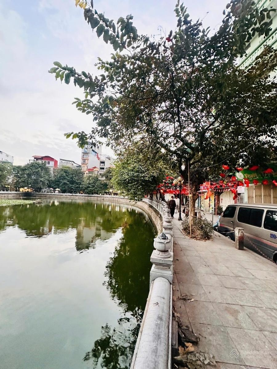 Bán nhà mặt phố khương thượng đống đa view hồ ô tô đỗ cửa vào nhà dt74m 4 tầng mt 5,6m giá 28 tỷ