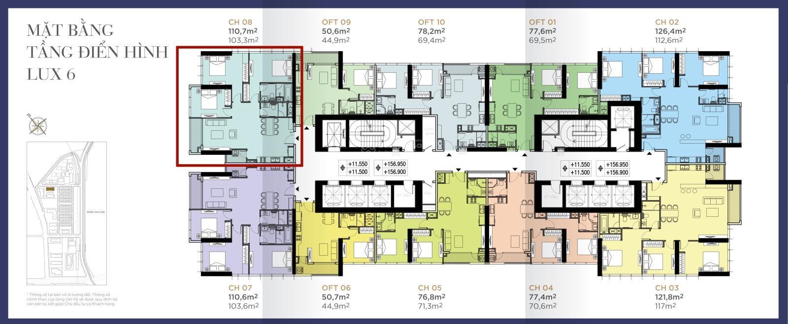 Bán nhanh căn 3PN 110m2 Tòa Lux6 - Vinhomes Ba Son giá chỉ 23 tỷ all in đã có sổ
