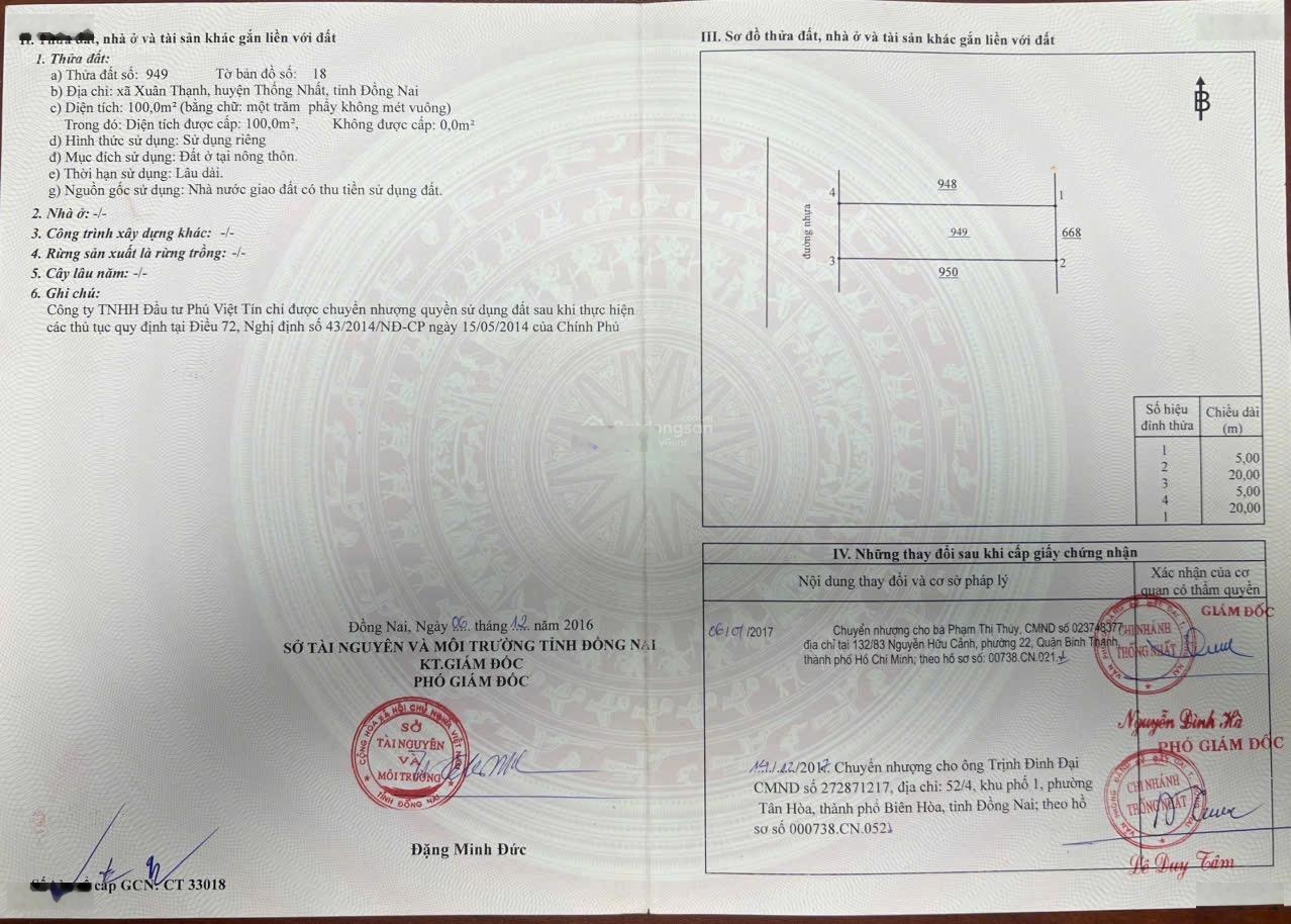 Đất nền sổ sẵn - công chứng sang tên liền - giá thoả thuận