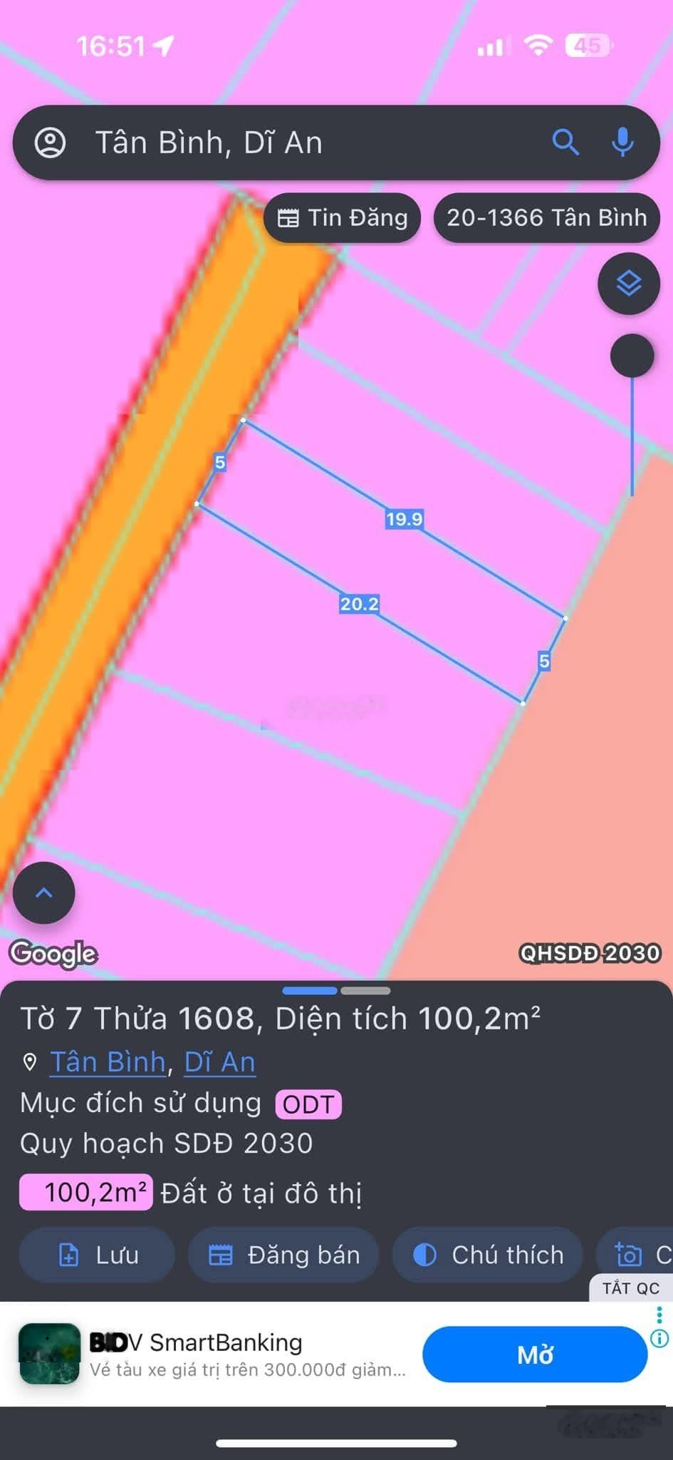 Bán rẻ đất hẻm Nguyễn Thị Tươi Tân Bình Dĩ An