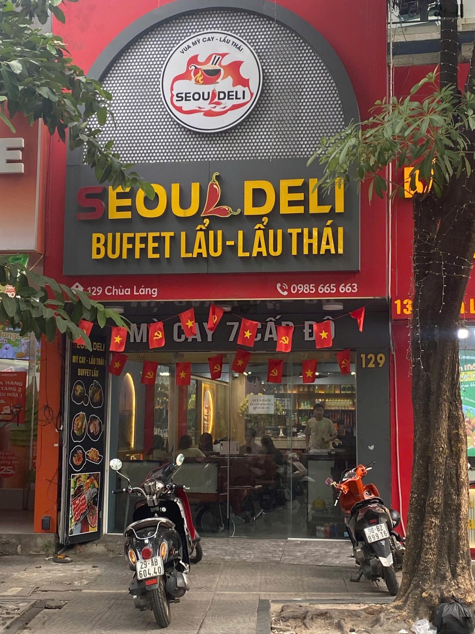 Cho thuê nhà mặt phố Chùa Láng làm hàng ăn đoạn Vincom - 60m2 x 4tầng, mặt tiền 5m, giá 50tr