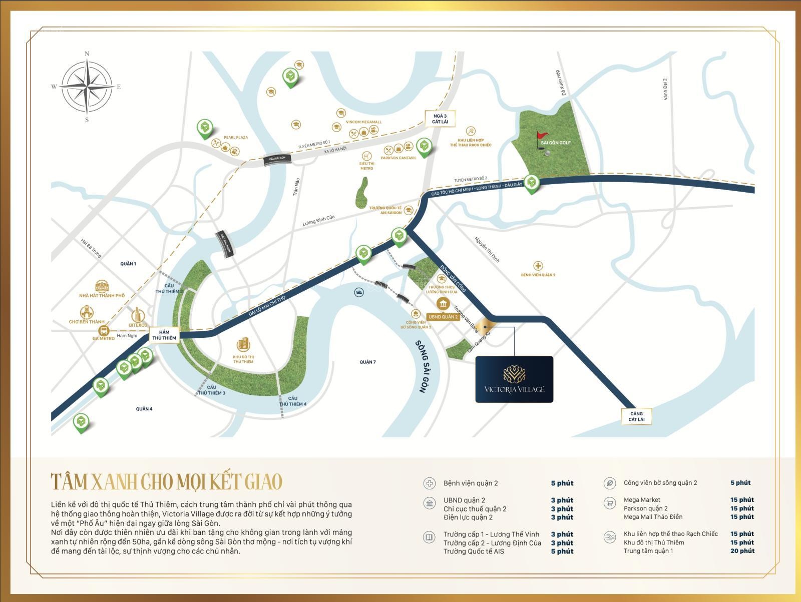 Căn hộ Victoria Village 2PN view sông 6.4 tỷ, bancony dài, view Trương Văn Bang