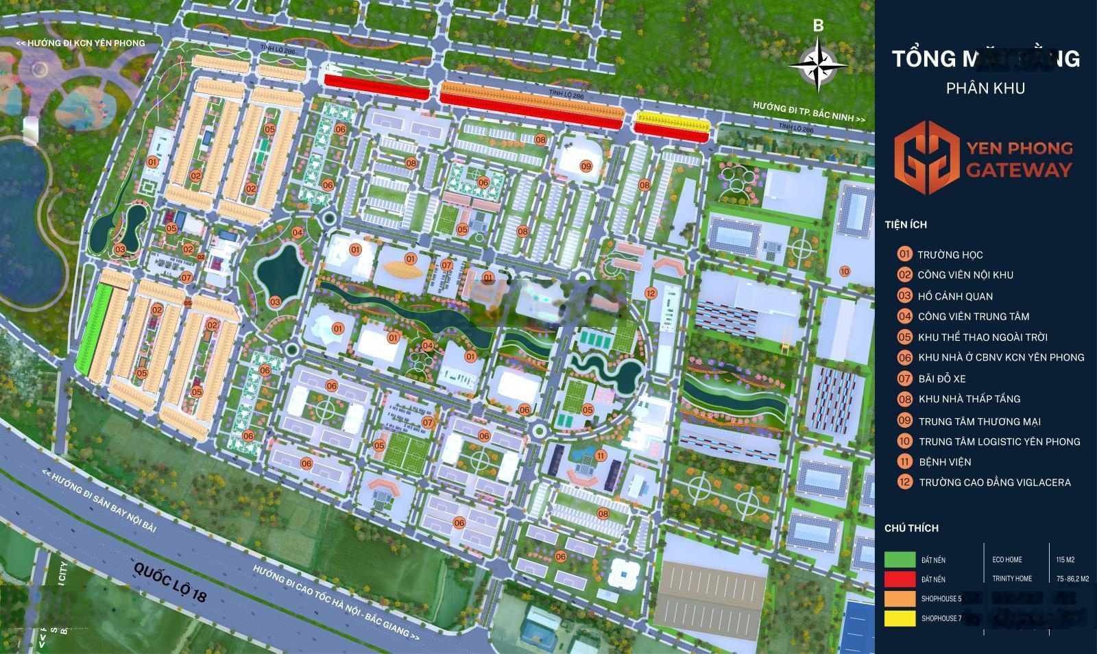 Siêu phẩm đất nền giá rẻ vị trí thuận tiện tại Yên Phong GateWay