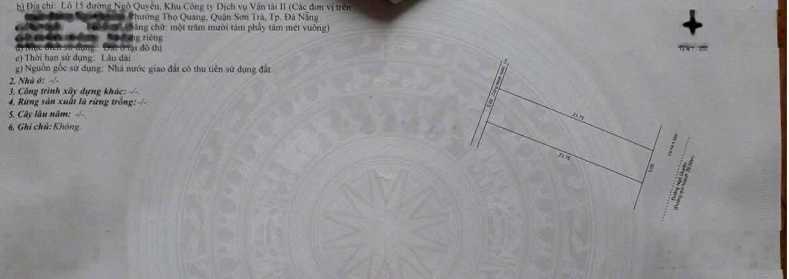 Chủ cần tiền bán gấp lô đất mặt tiền đường Ngô Quyền giá đầu tư