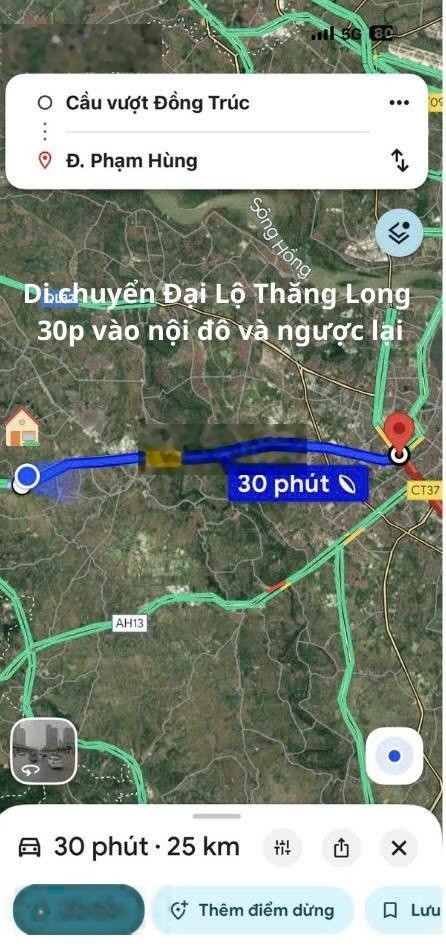 Hàng hiếm giãn dân Quan Giai - Đồng Trúc - Thạch Thất: Lô góc 186m2 full thổ cư 9,3x20m đường 12m
