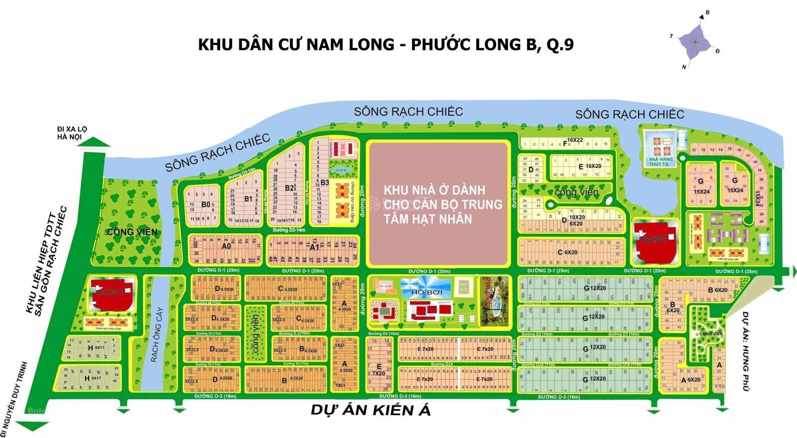 Bán lô đất đẹp KDC Nam Long PLB, TP.Thủ Đức (Q9) cách Global City 500m
