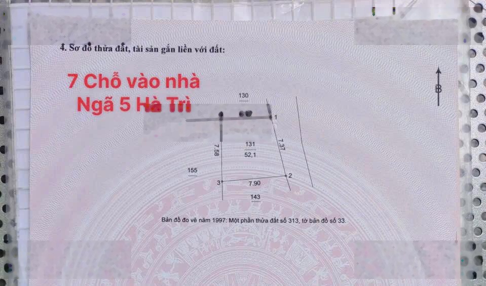 CC bán gấp đất Bà Triệu, DT 54m2 giá 10 Tỷ ô tô 7 chỗ vào nhà, gần chợ Hà Đông. LHCC 0879888693