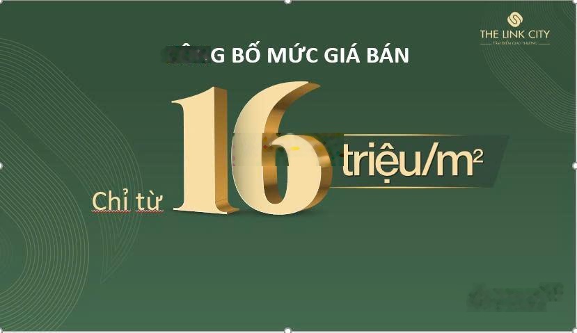 Nhận đặt chỗ dự án The Link City - cửa ngõ sân bay Long Thành 15 phút di chuyển - giá 16tr/m2