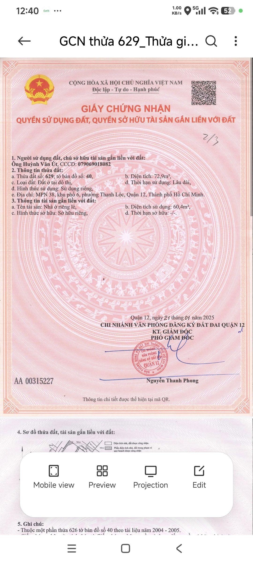 Bán 2 căn nhà mặt tiền đường Thạnh Lộc 3, phường An Phú Đông mới, giá 13 tỷ bớt nhẹ