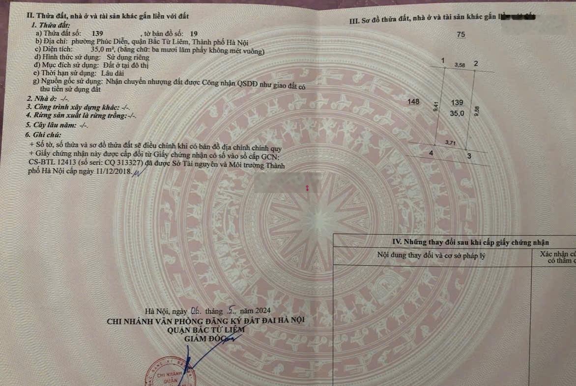 Cần thanh toán tiền mua chỗ mới nên bán căn nhà tại Đức Diễn