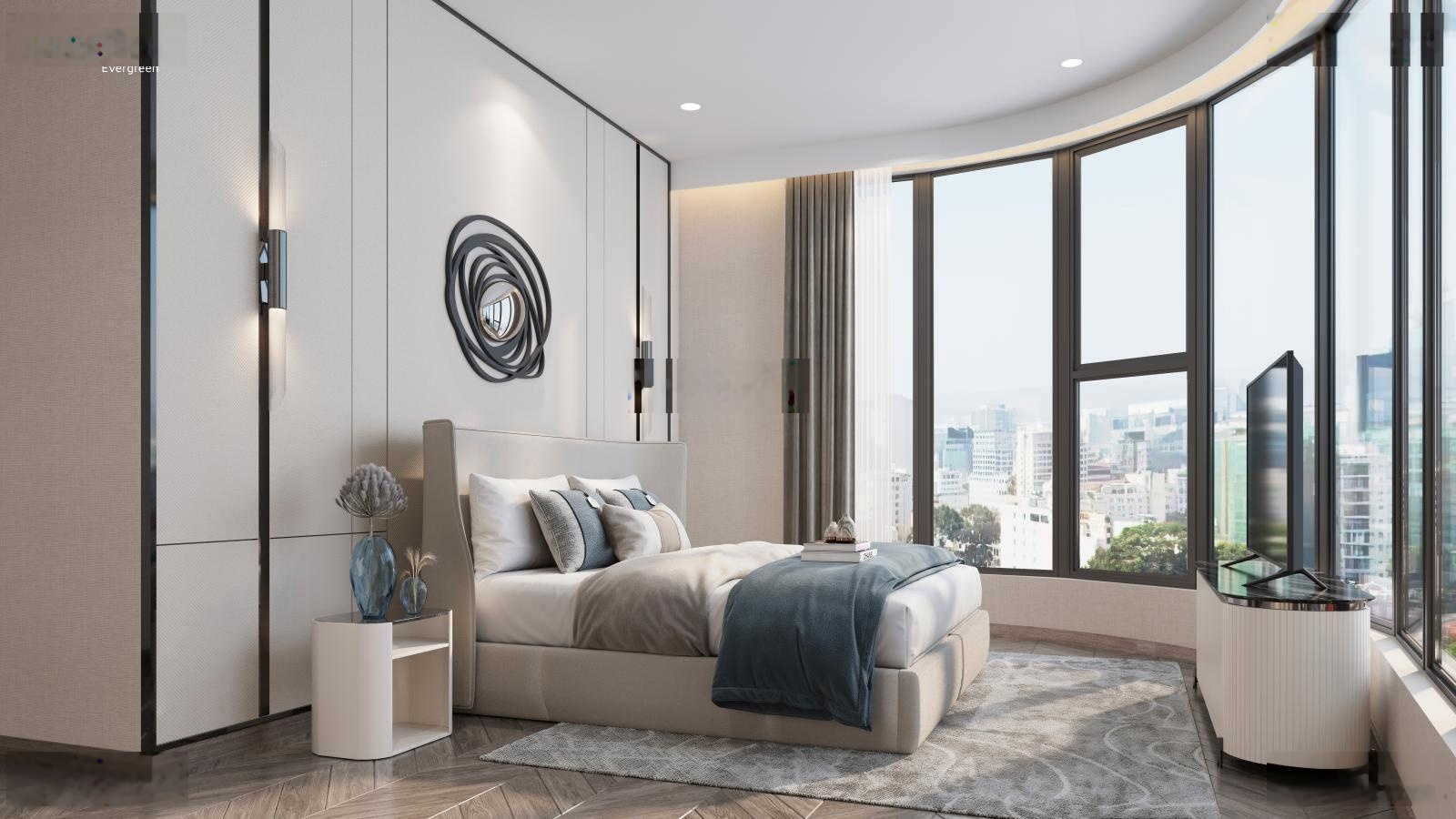 Bán căn hộ 1PN+1 47m2 giá 4.9 tỷ tòa vip Lumiere Evergreen tại VH Smart City