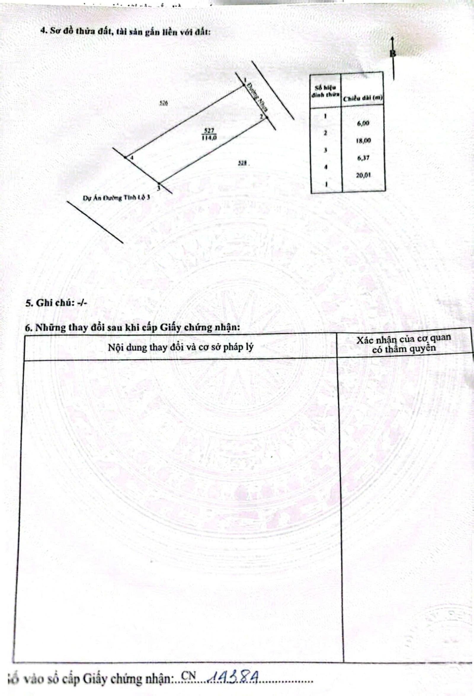 Đất mặt tiền Tỉnh Lộ 3 (2 mặt tiền đường 43m - đường nhựa 10m), cạnh KCN Trảng É full thổ cư 1.2 tỷ