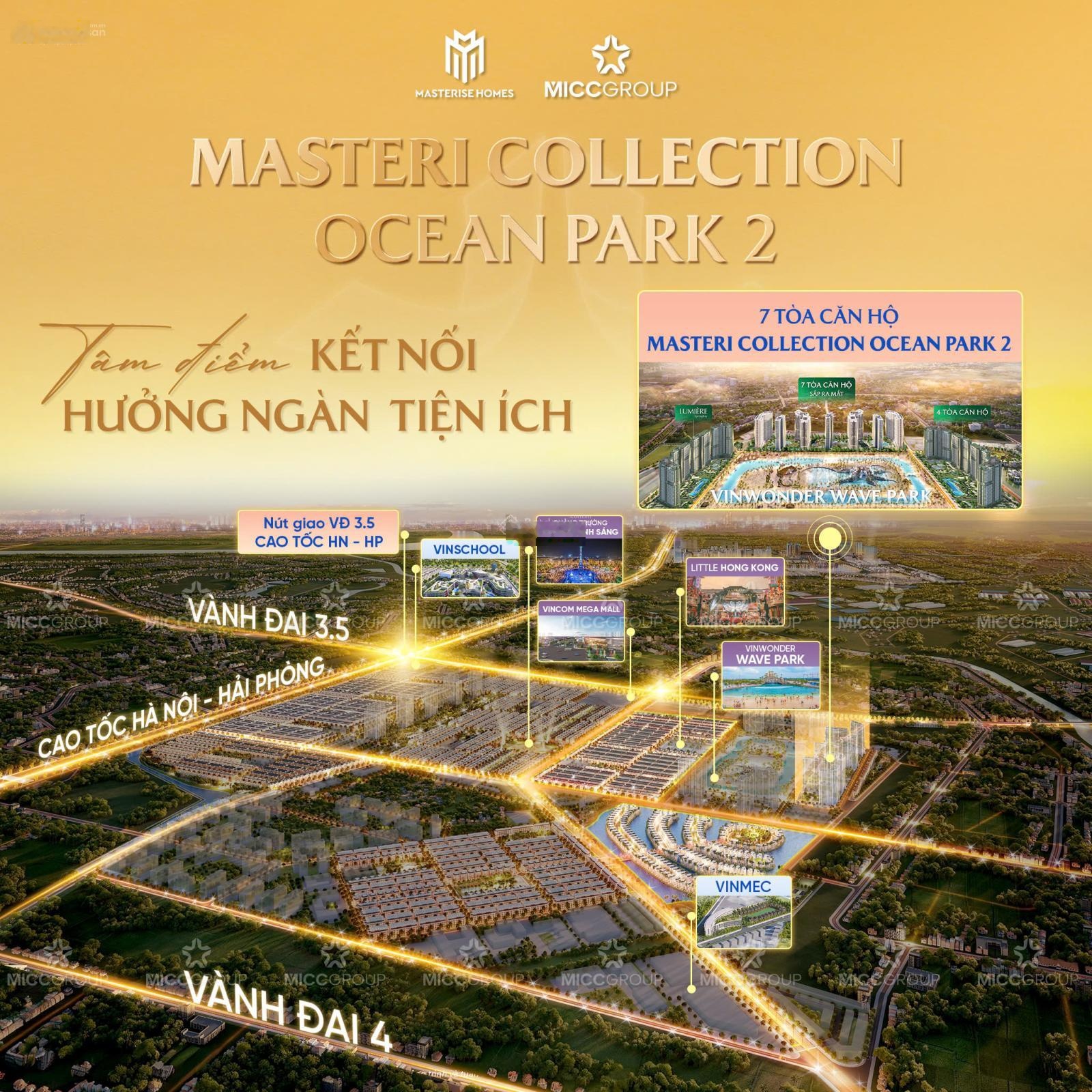 Chính thức nhận booking Masteri Grand Coast tại hồ tạo sóng lớn nhất Ocean City