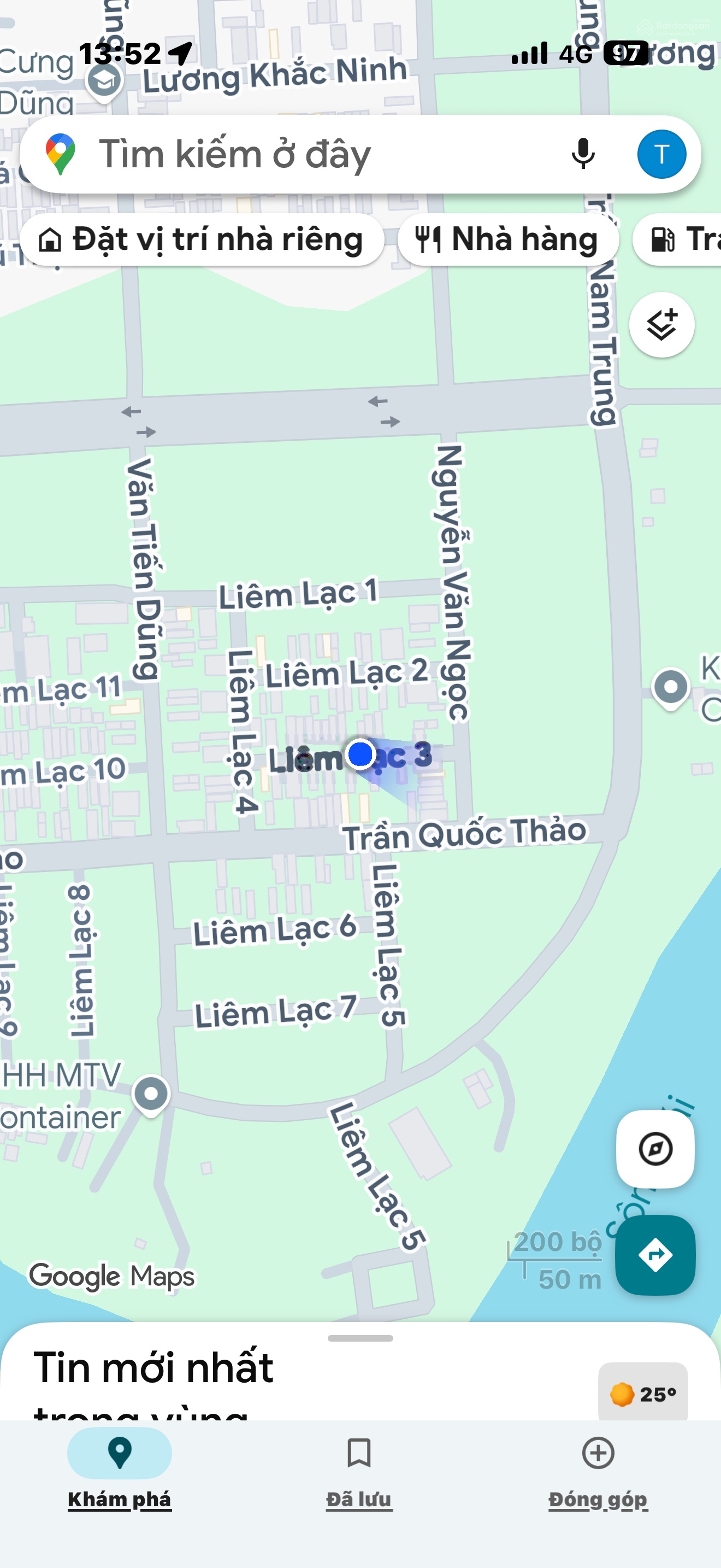 Bán đất đường Liêm Lạc 3, Hoà Xuân, Cẩm Lệ, Đà Nẵng giá 4.2 tỷ thương lượng