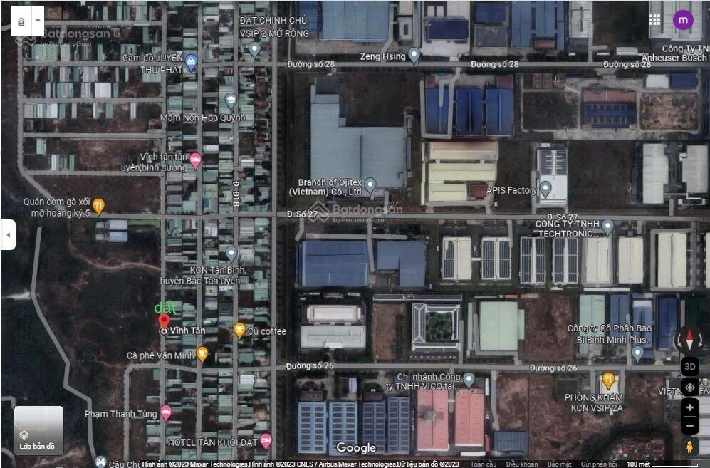 Bán đất 150m đường D3, Visip 2 đối diện dự án Trường Học và Bệnh Viện