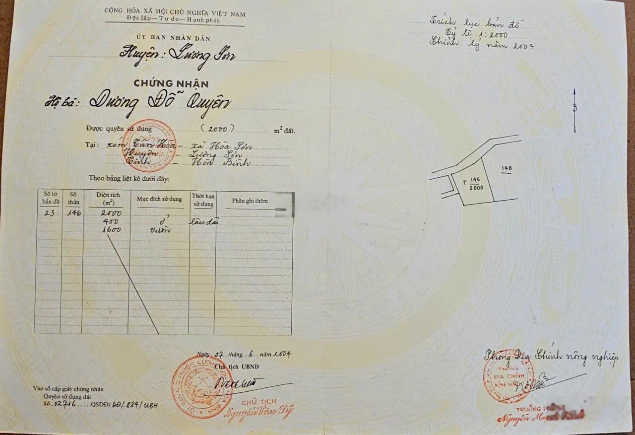 Chính chủ cần bán 2.000m² đất phù hợp làm xưởng, kho bãi