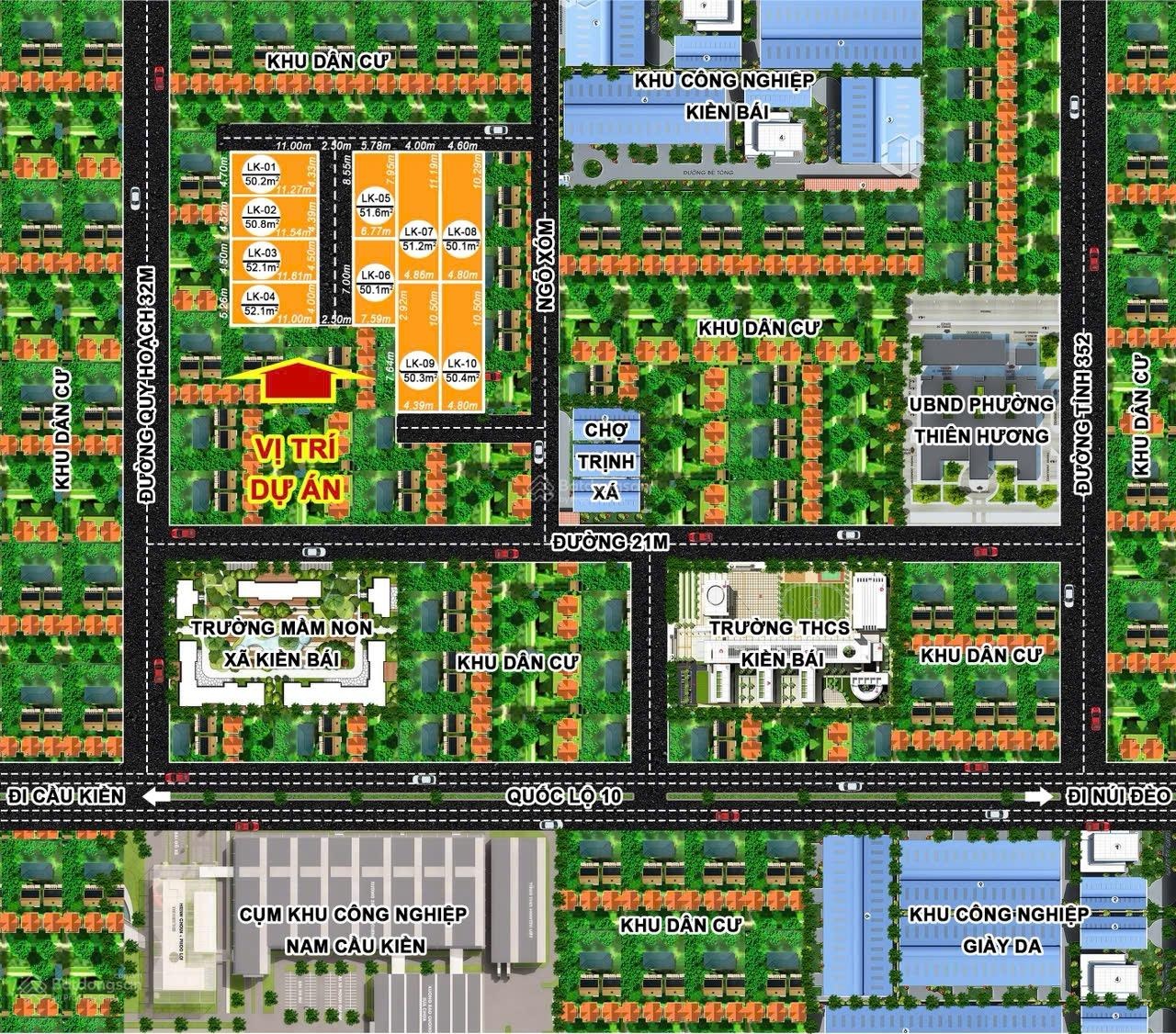 Mở bán 10 lô F0 tại Kiền Bái Phường Thiên Hương