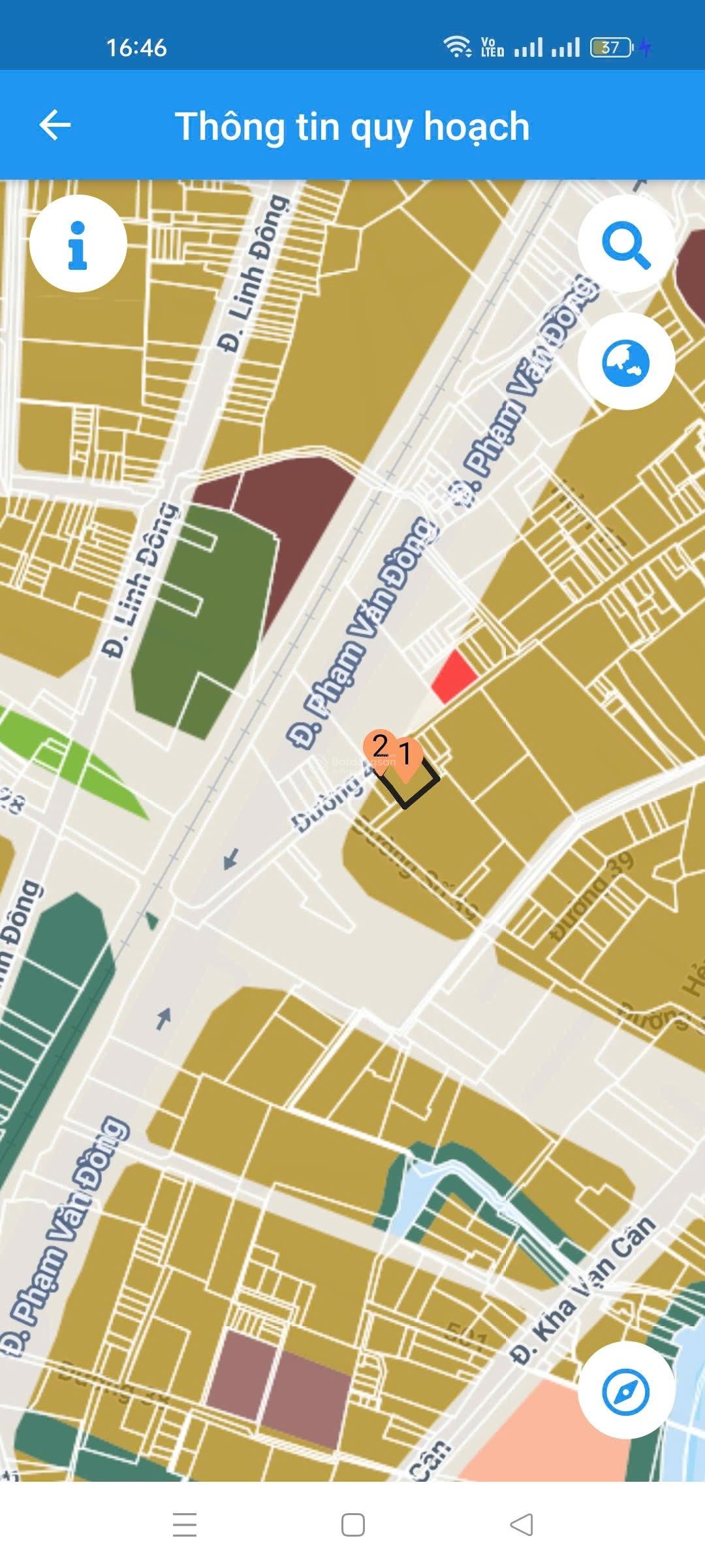 Cần bán lô đất đẹp tương lai mặt tiền Phạm Văn Đồng