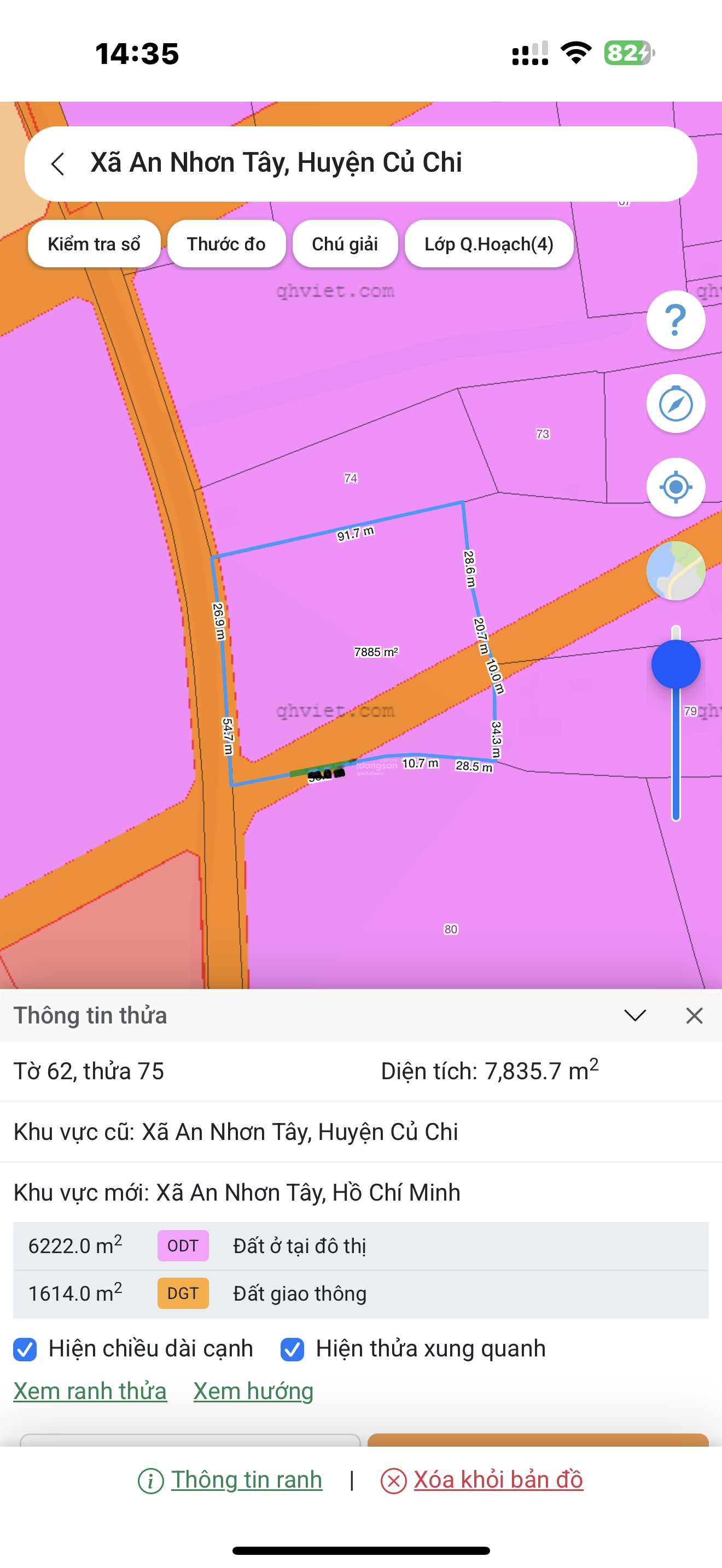 Bán đất Nguyễn Thị Rành đường nhựa ô tô diện tích lớn 7.835m2 - ngộp bank