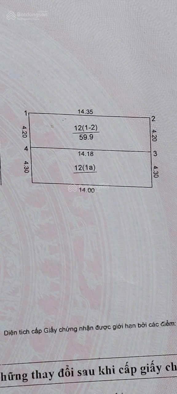 Cần bán 60m2(4,2x14,3) đất thổ cư thôn Lê Xá xã Đông Anh đường rộng 3m