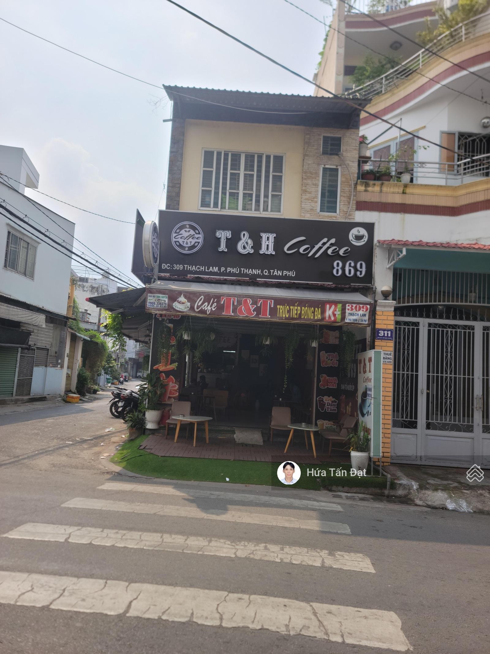 Nhà lô góc mặt tiền ngã tư Thạch Lam - Lê Lộ, Tân Phú, 56m2, đang cho thuê 20 triệu, giá 8,99 tỷ TL