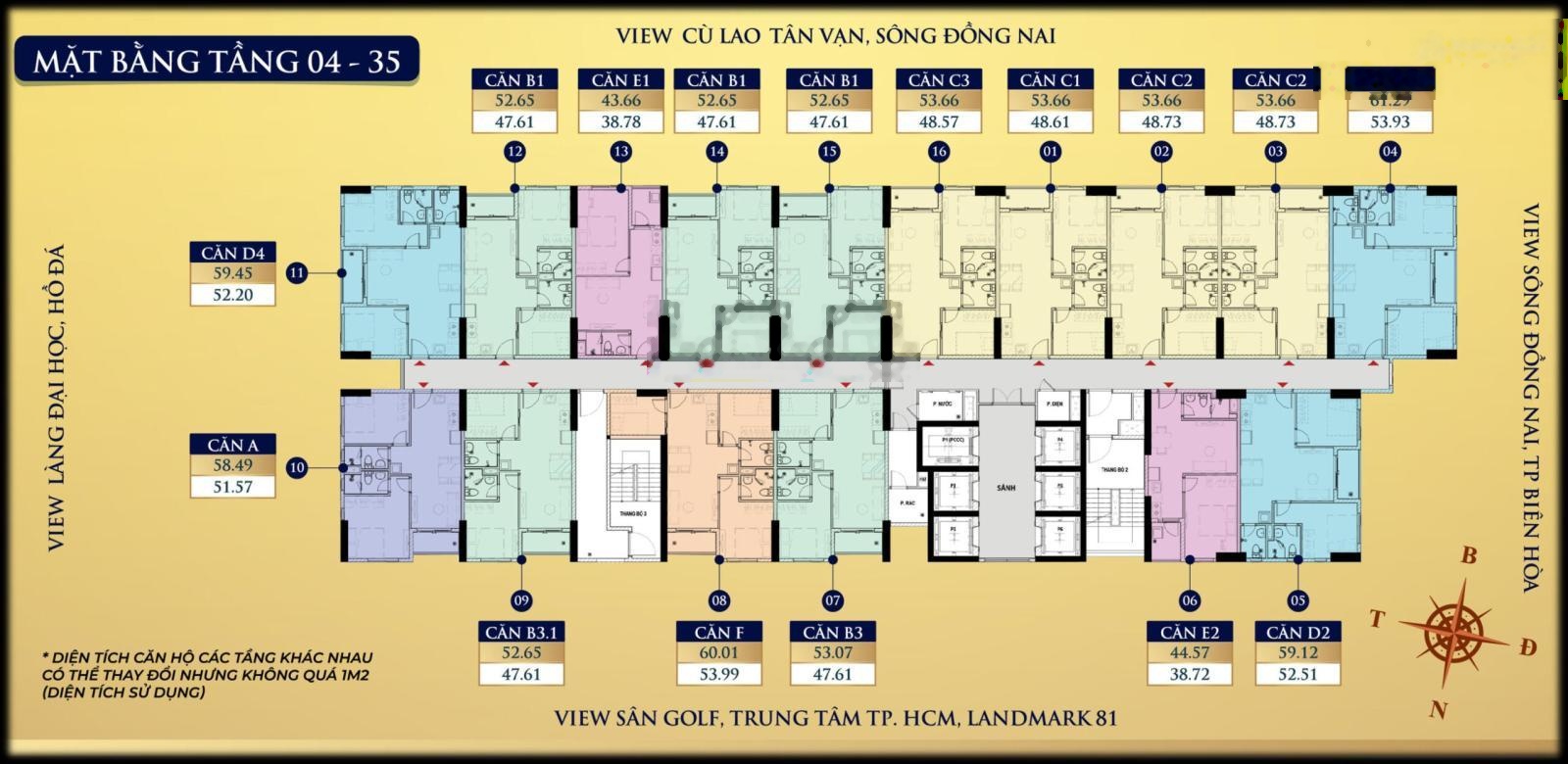 Bán căn hộ Bcons Avenue - 2PN/2WC - 2tỷ2 - bao thuế phí