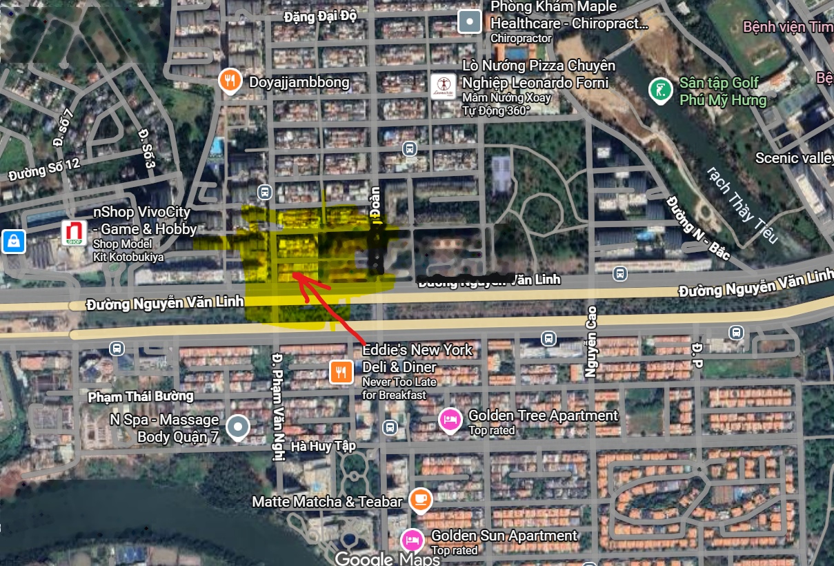 Nhà mặt tiền đường Nguyễn văn Linh sát bên khu Skygarden tiện cho nhiều mục đích sử dụng