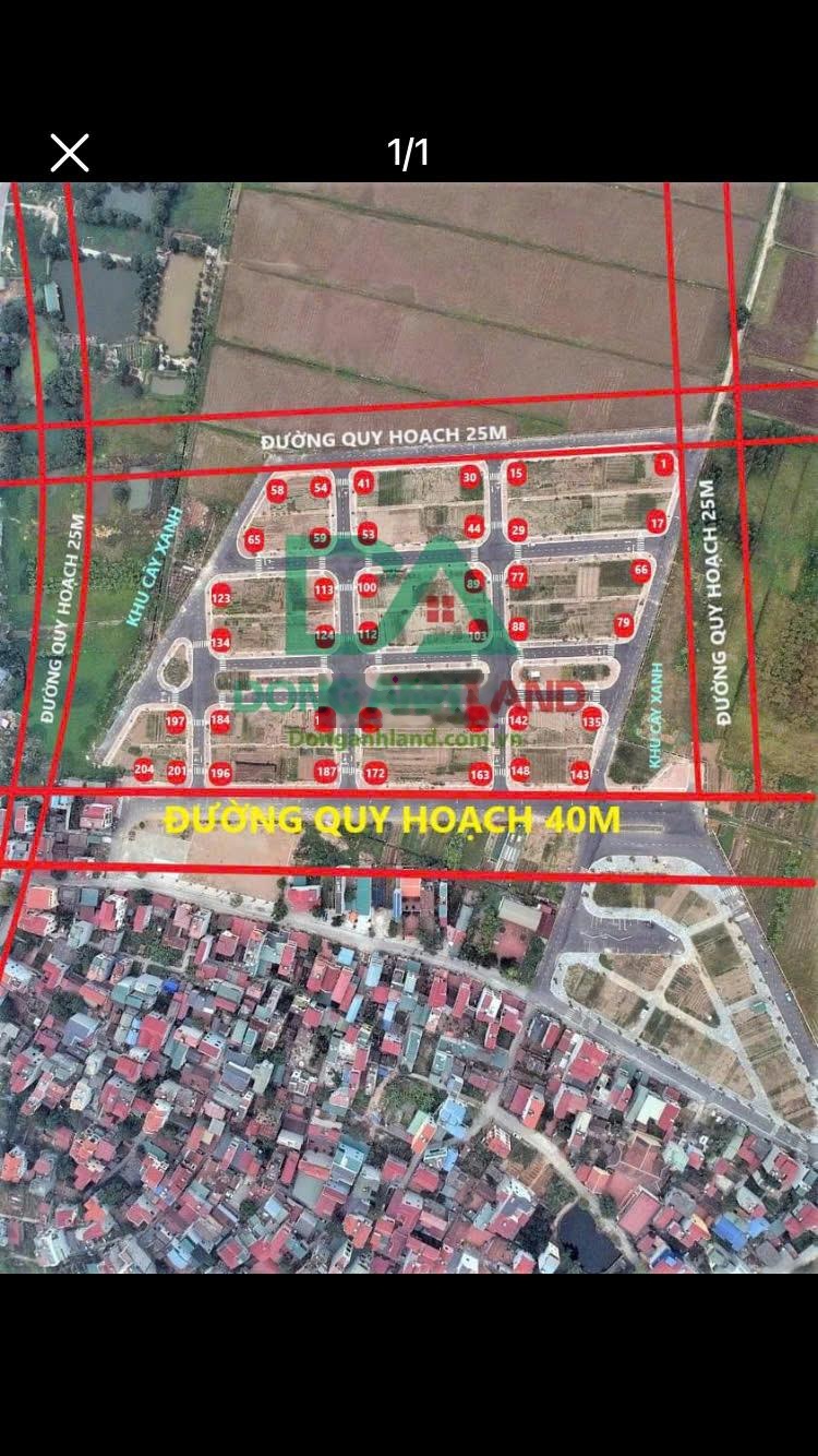 Bán nhanh lô đất dịch vụ phân lô vuông vắn, sổ đỏ lâu dài, giá tốt Mai Lâm, Đông Anh, Hà Nội