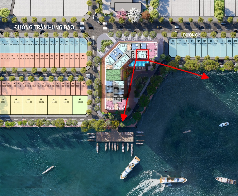 2PN Sun Symphony view sông Hàn giá ~93,5 triệu/m² thấp hơn mặt bằng chung