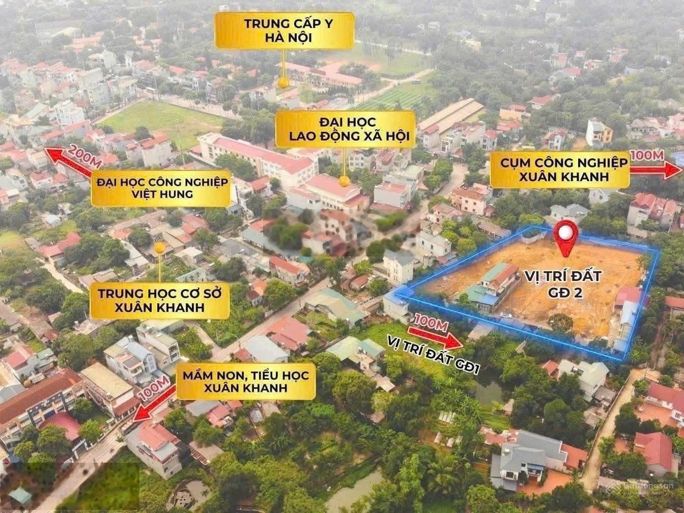 Bán đất Xuân Khanh - Hà Nội, gần 2 trường Đại học (chỉ 10 phút tới KCN cao, ĐH Quốc Gia Hoà Lạc