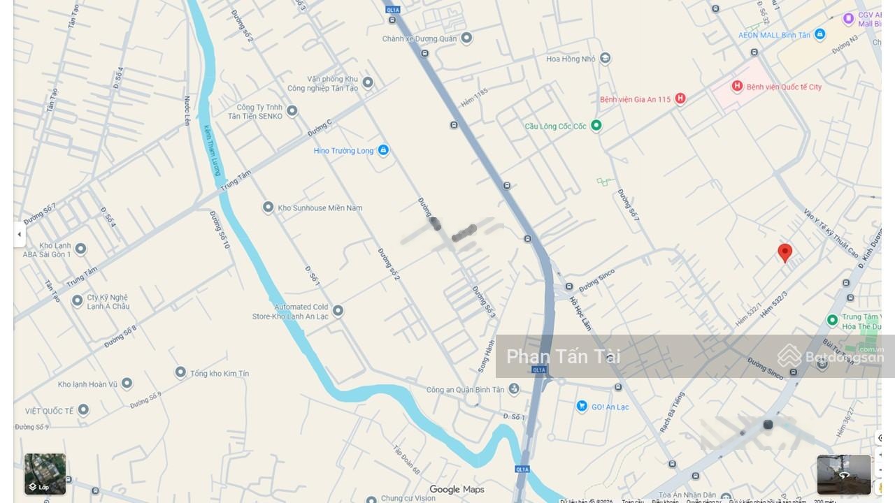 Đất ở kề Aeon Mall Bình Tân 4x15m, hẻm 5m thông Rạch Bà Tiếng - Đường vào YTKTC - Kinh Dương Vương