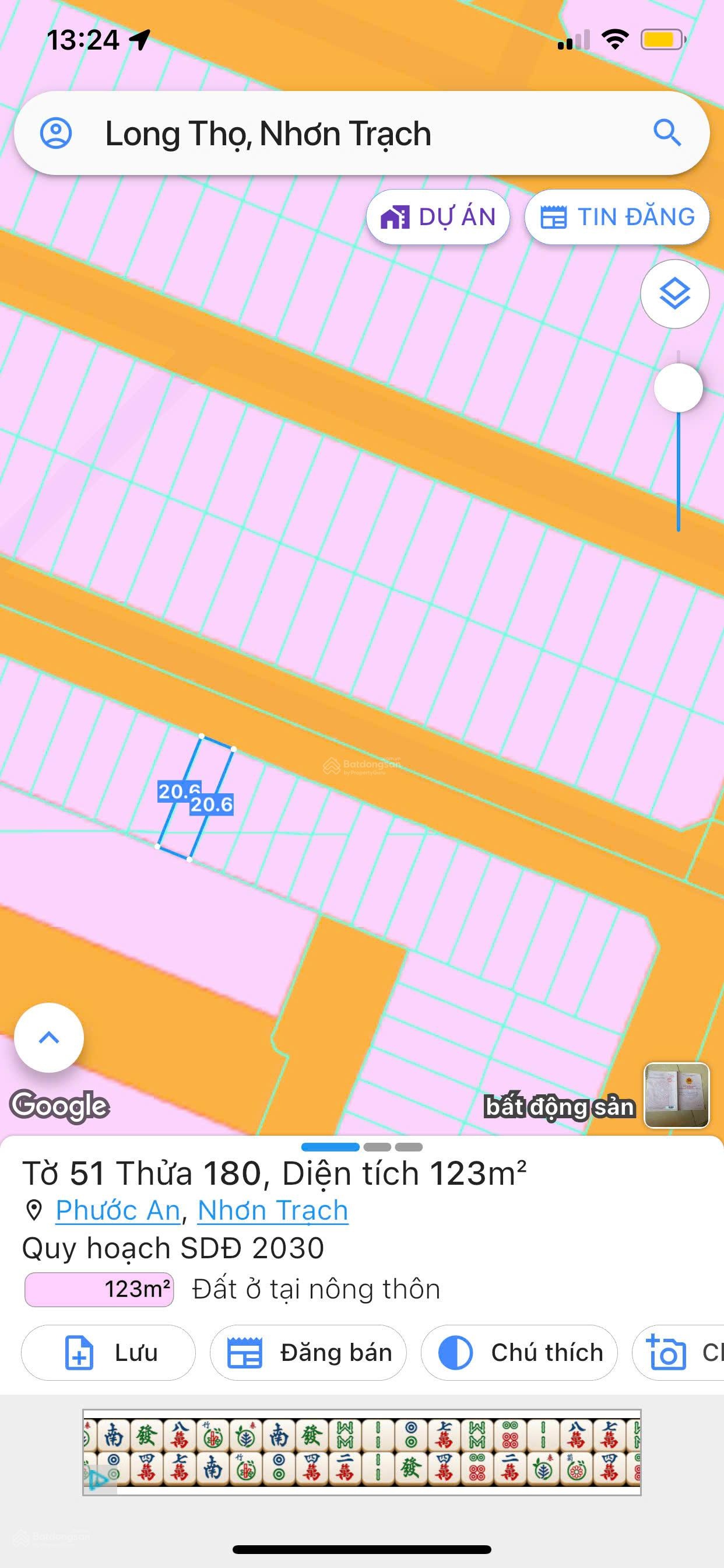 Chính chủ gửi bán nhanh lô đất nên tại khu đô thị mới Long Thọ, giá đầu tư