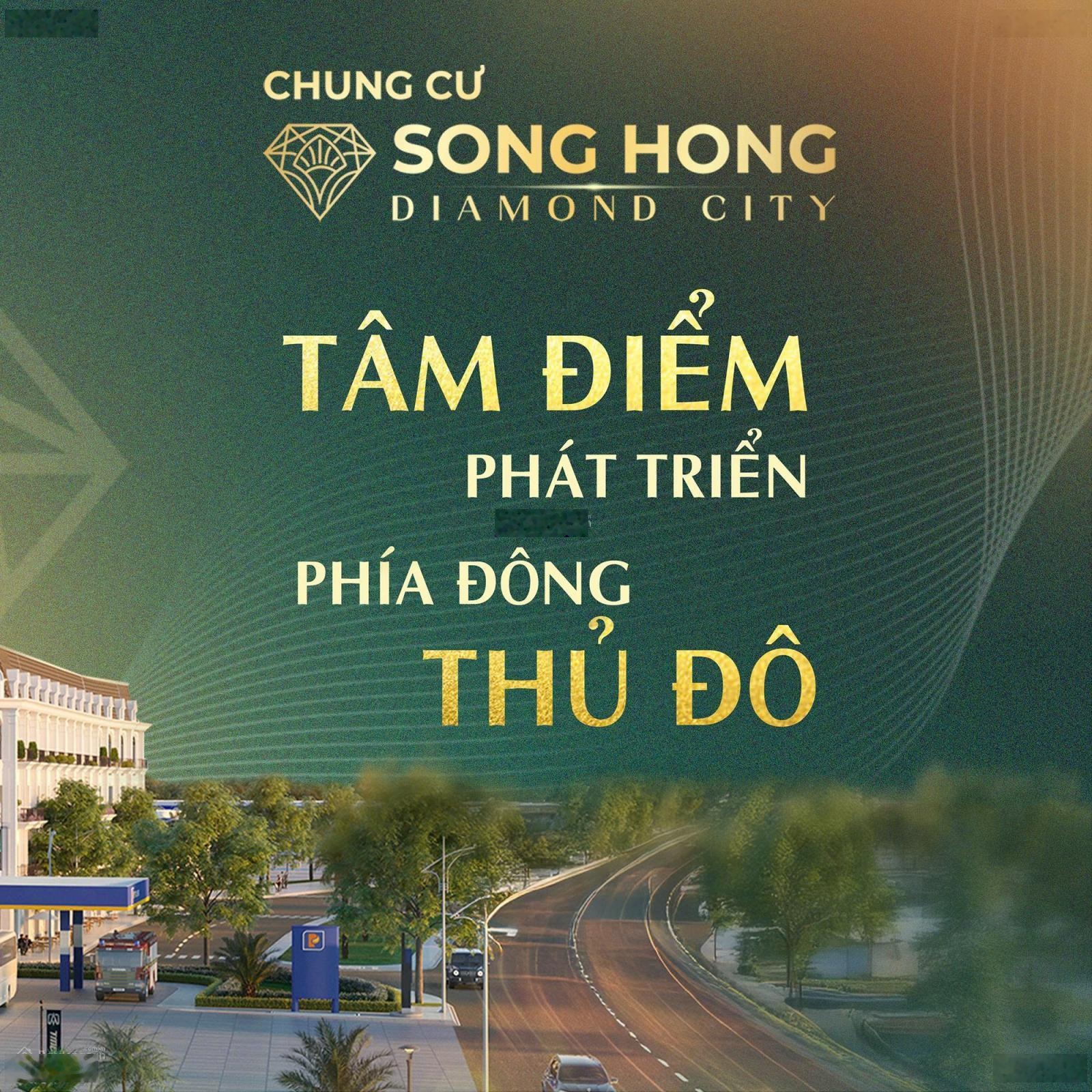 Liền kề, shophouse vị trí đẹp Sông Hồng Diamond City cam kết thuê lại 30tr/tháng giá chỉ từ 8 tỷ