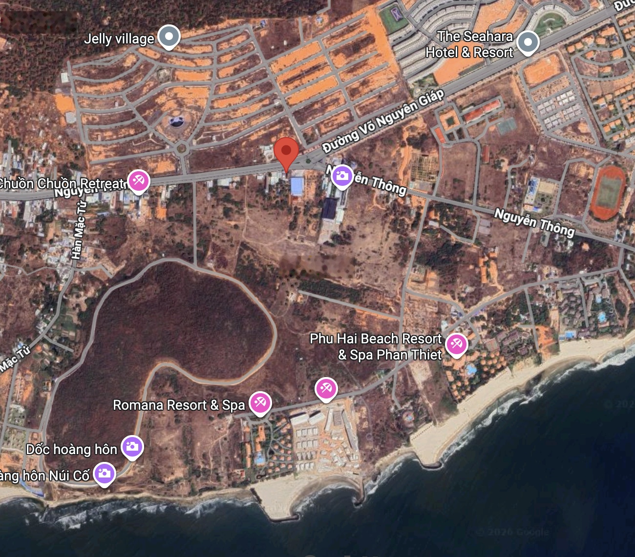 Chủ ở Hà Nội gởi bán 1000m2 đất mặt tiền Nguyễn Thông, Cách vòng xoay Phú Hài 50m