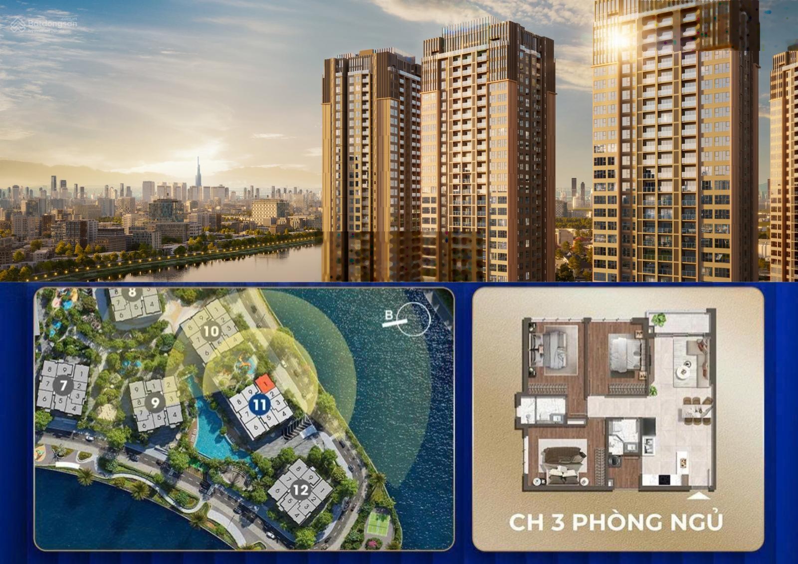Thanh toán chỉ từ 6.8% sở hữu căn hộ 3PN The Prive cao cấp, 3 mặt view sông, NH hỗ trợ vay đến 70%