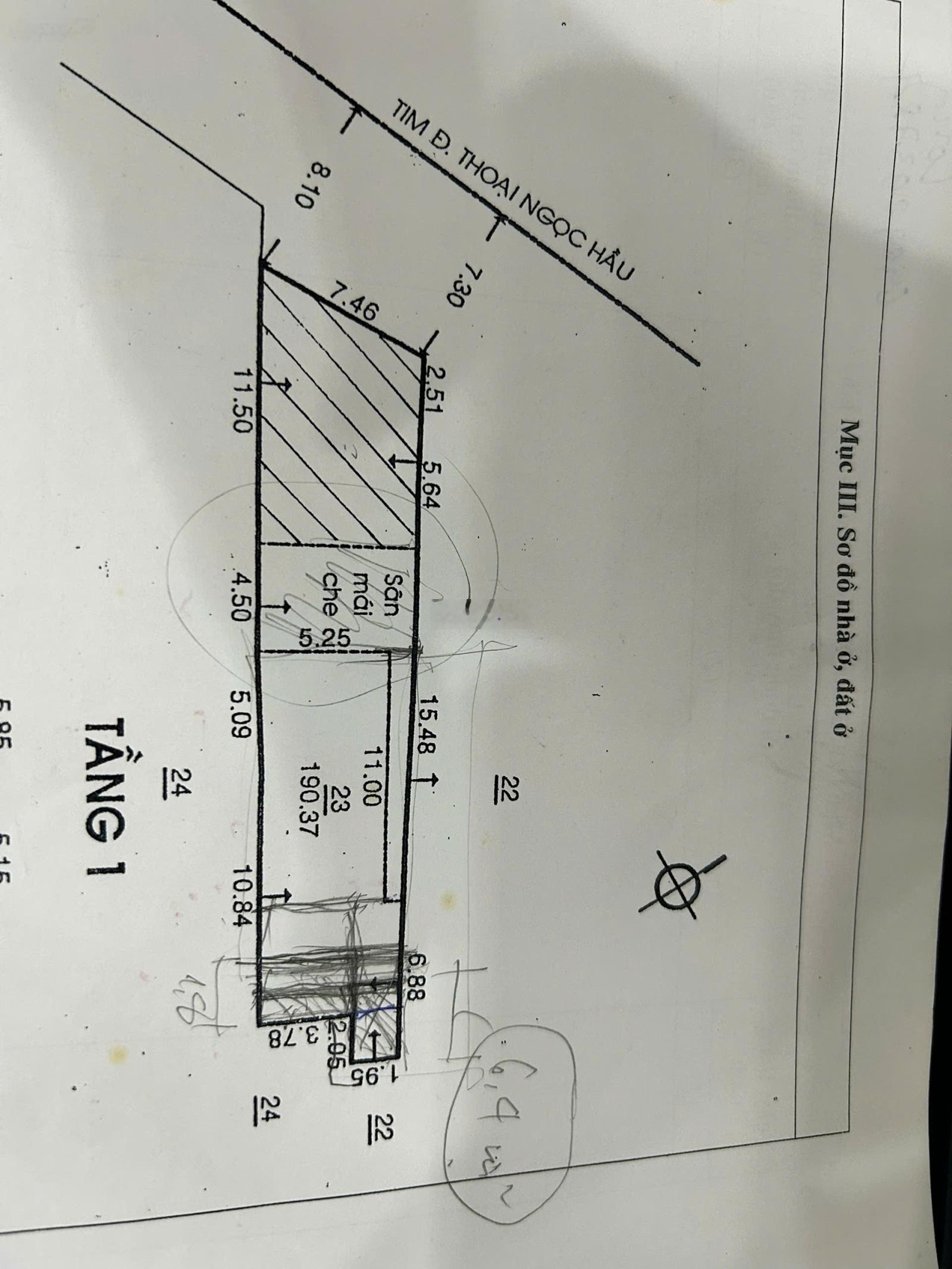 Siêu phẩm mặt tiền thoại ngọc hầu - tân phú cn 191m2 (7x31m) giá 26 tỷ