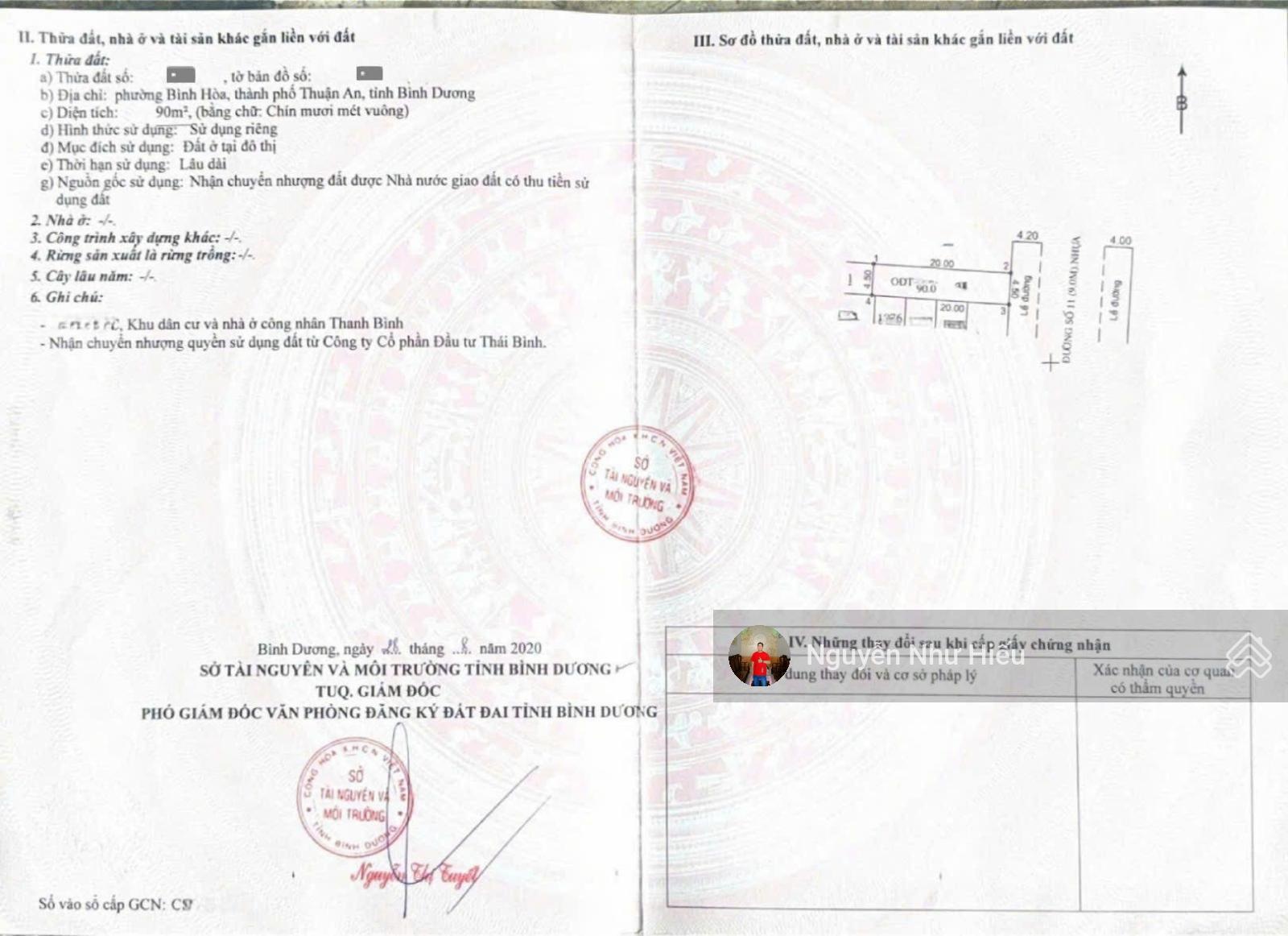 Bán 4 lô đất Trục Chính KDC Thanh Bình p.Bình Hòa Tp.Thuận An