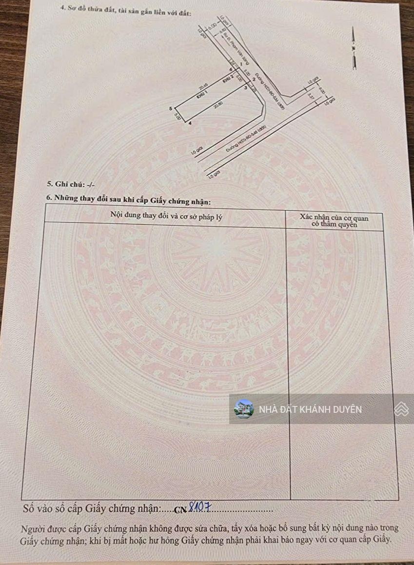 Đất 5 x 21m mặt TIỀN đường XTT4 , gần trường tiểu học Bùi Văn Ngữ, xã Bà Điểm