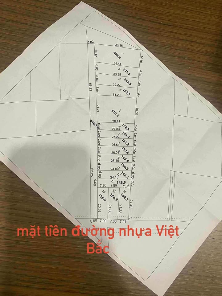 Bán đất 2 mặt tiền đường Việt Bắc, Thuận Đức, Đồng Hới, giá chỉ 510 triệu