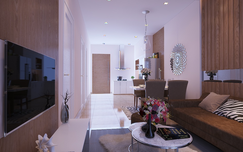 Cho thuê CC Prosper Plaza, 7,5 triệu, 60m2, 2PN, 2WC, chính chủ