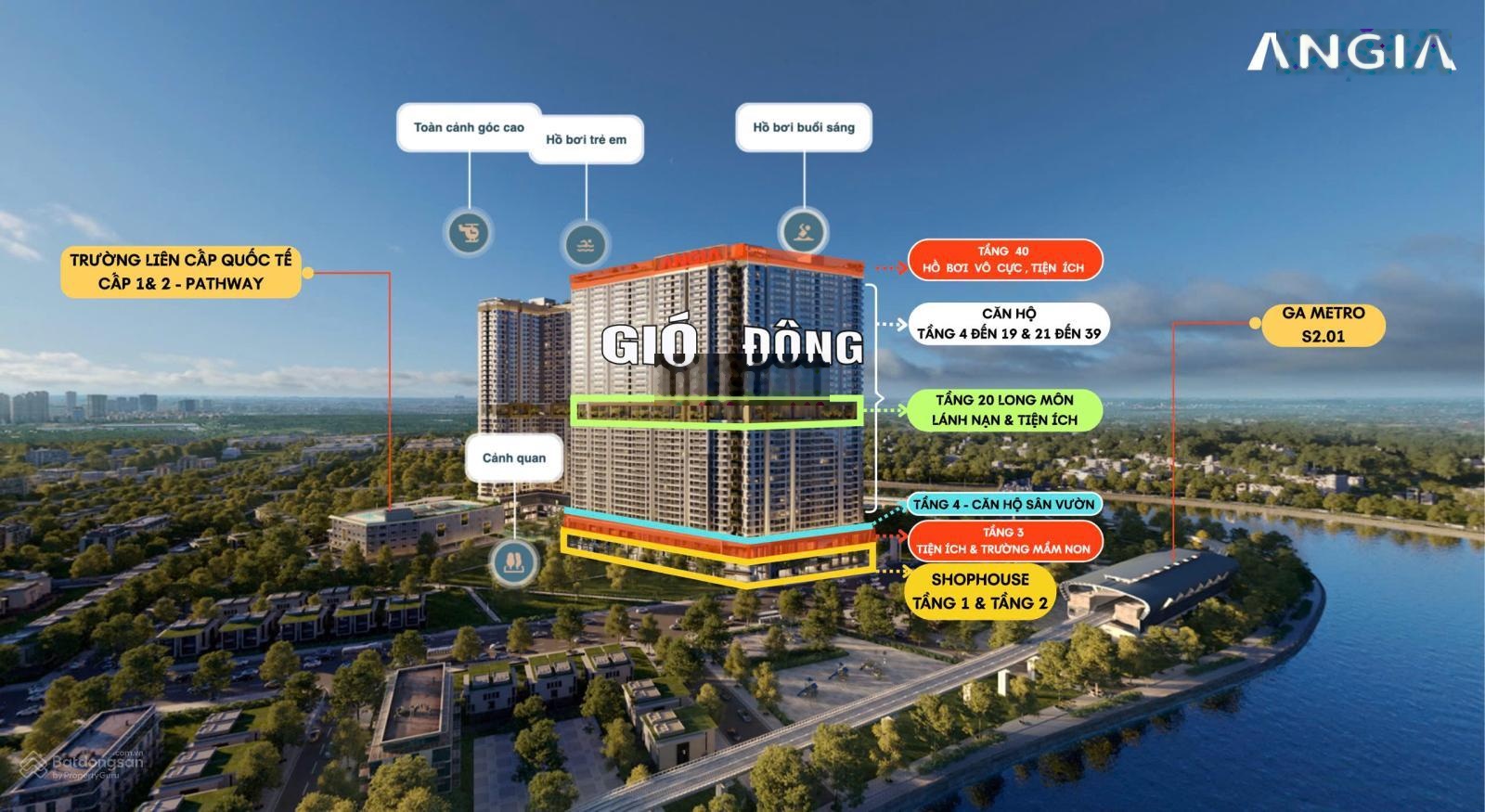 The Gió Riverside căn hộ ven sông, sát Metro an cư lý tưởng cho gia đình trẻ