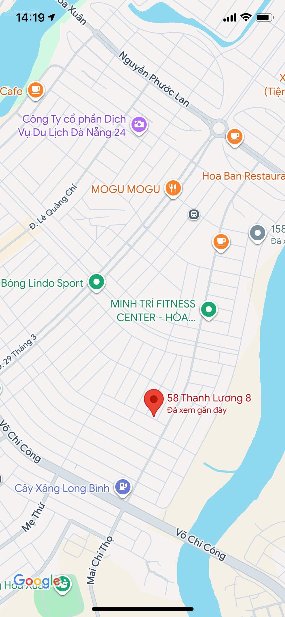 Bán đất mặt tiền đường Thanh Lương 8, kề góc, gần sông, dt 100m2, giá 6 tỷ 4 TL