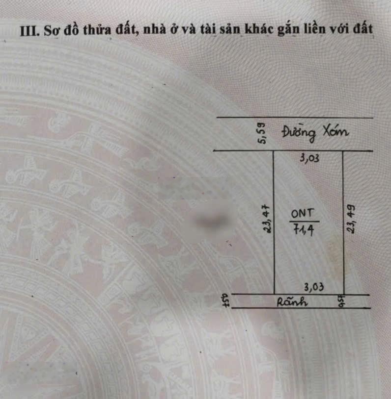 74m full thổ cư. Cạnh trường cấp 1, cấp 2, mầm non. Xung quanh tiện ích đầy đủ.
