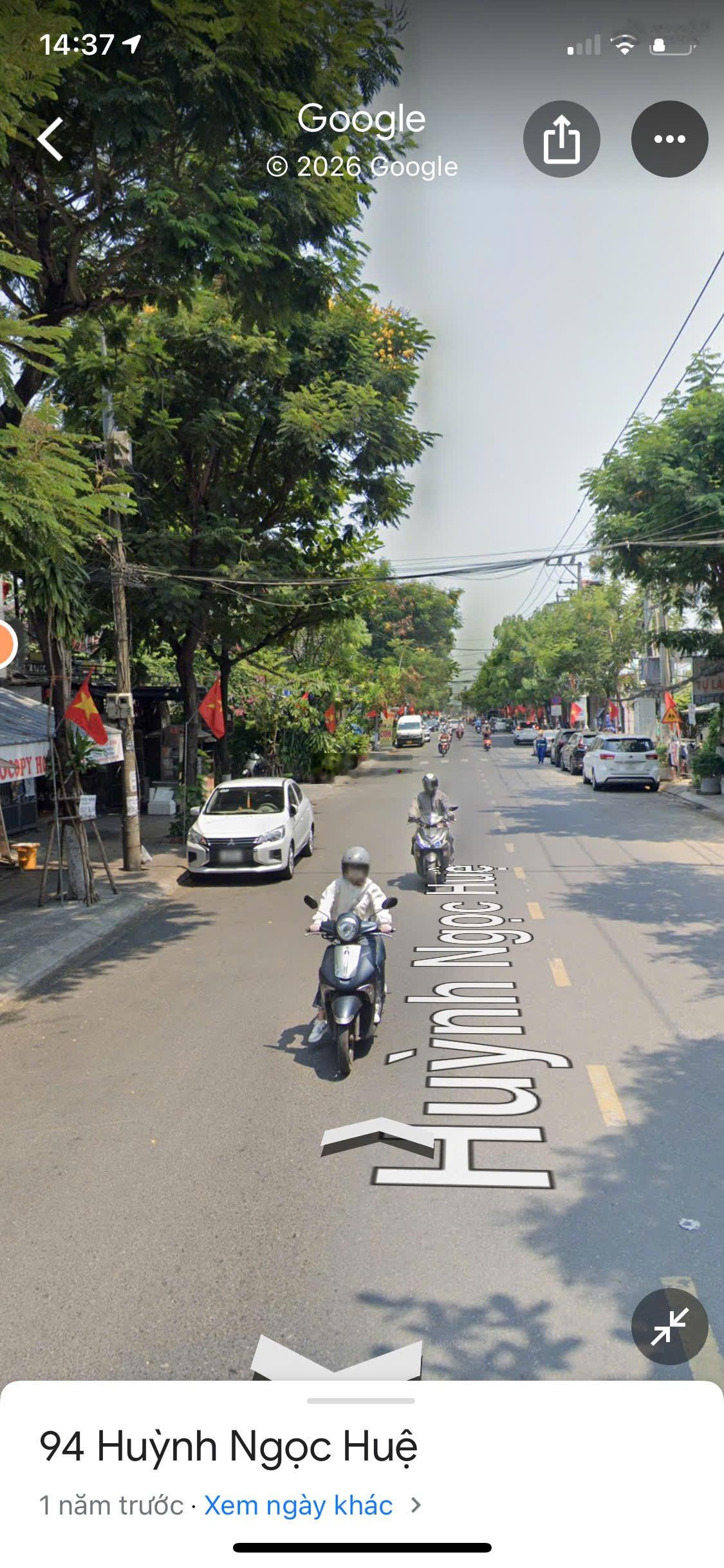 Bán nhà (ngang 6m) mặt tiền đường 10m5 Huỳnh Ngọc Huệ, sầm uất, đang cho thuê 20 tr/tháng