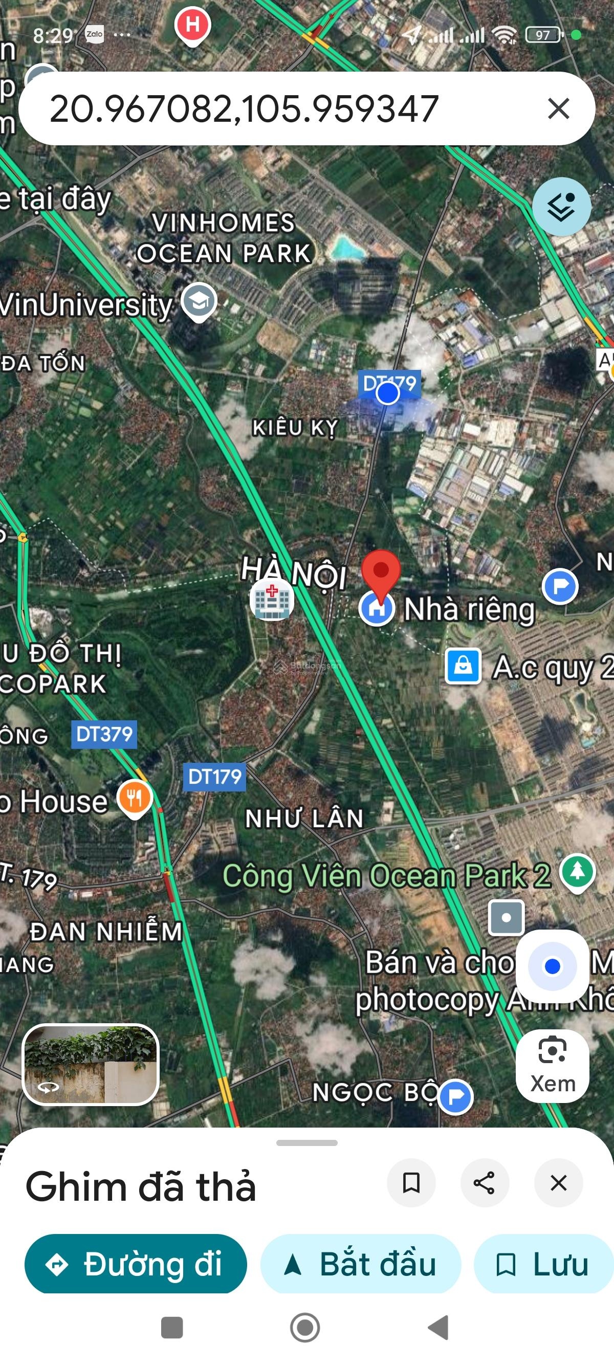 Bán 50m2 TC giáp Vin OCP 3 thôn Hoàng Xá, Kiêu Kỵ Gia Lâm. Hà Nội