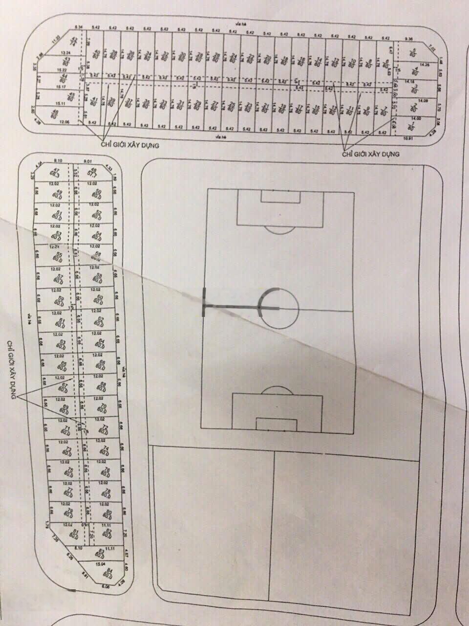 Cần bán 80m2 (6,66x12) đất X2 Đông Trù Đông Anh đường rộng 7,5m mặt nhìn ra sân bóng thoáng mát