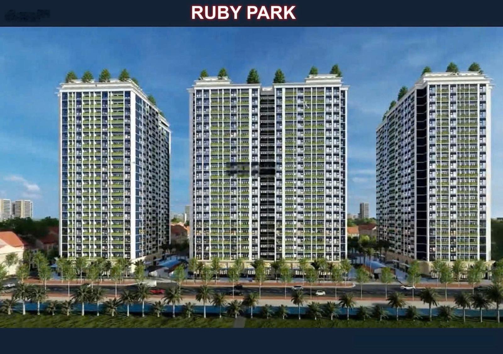 Quỹ căn ngoại giao chung cư Ruby Park, giá tốt nhất dự án. 1 ngủ, 2 ngủ giá từ 6xtr/m.